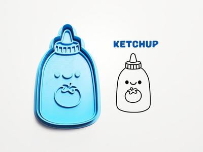 Ketchup Cookie Cutter / Stamp