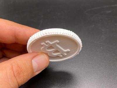 Bitcoin Crypto Chip Coin