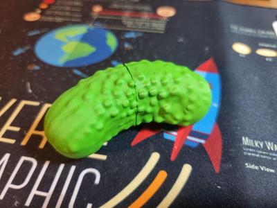 Cucumber cut apart toy with magnets