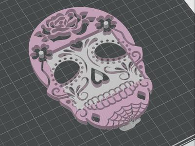 Calavera Sticky Note Holder