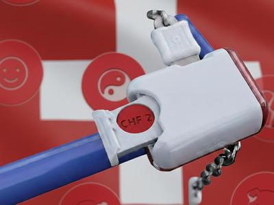 Fun Custom Shopping Cart Coin - Switzerland
