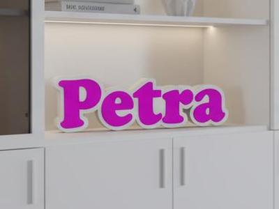 Nameplate Petra