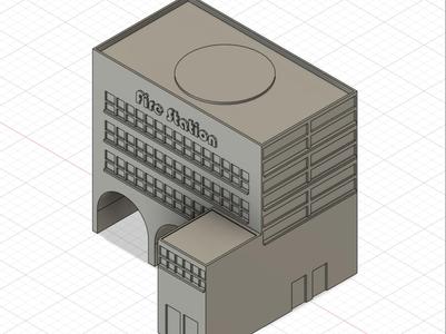 Central Fire Station (3-Bay Facade — Supports)
