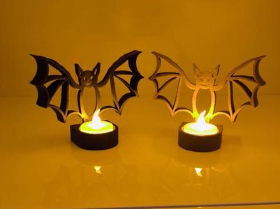Halloween Bat Tealight Stand