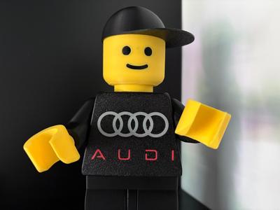 Large Brick Man Audi Brick+man approx. 20cm