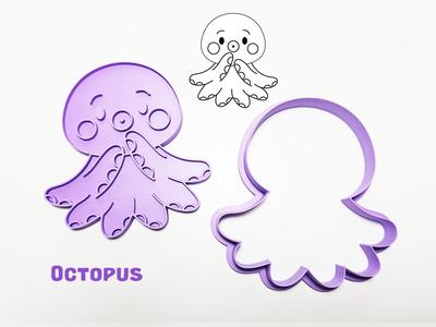 Octopus Cookie Cutter / Stamp