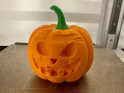 Damaged Pumkin, No Supports, No AMS, Fast Print