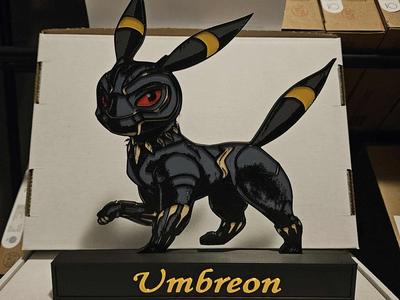 Pokemon Umbrean Dressed as Black Panther display!