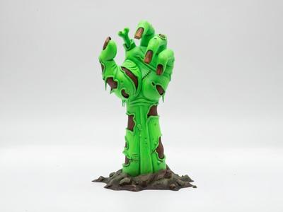Zombie coming out of the ground