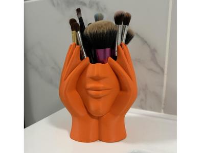 Woman Head Brush Organizer