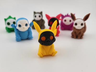 Mini Pikachu Skull – NO AMS Figure toy art