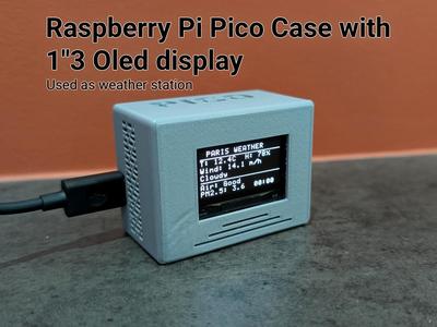 Case for Raspberry Pi Pico + SSH1106 OLED display