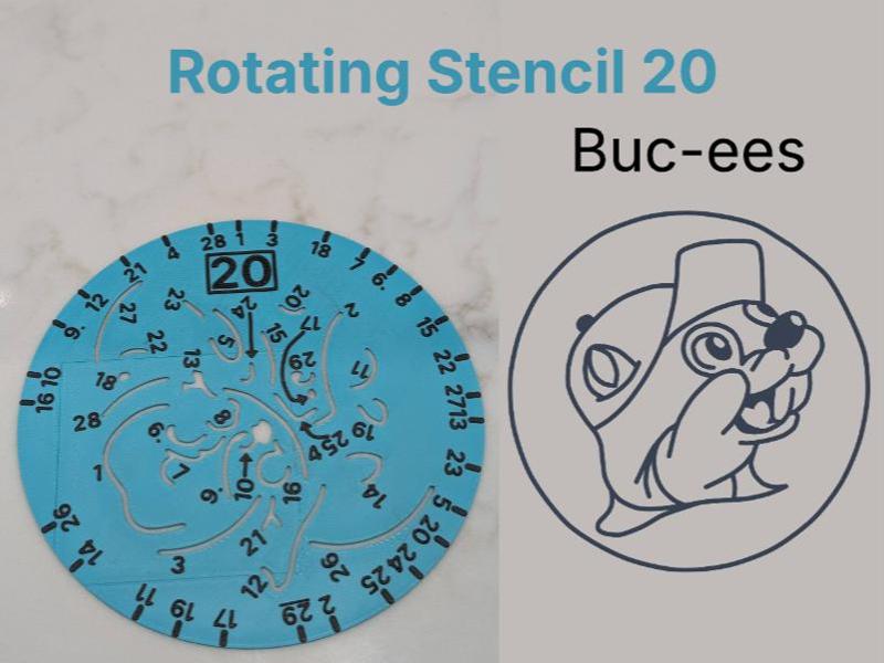 Stencil Spin 20 Buc-ees