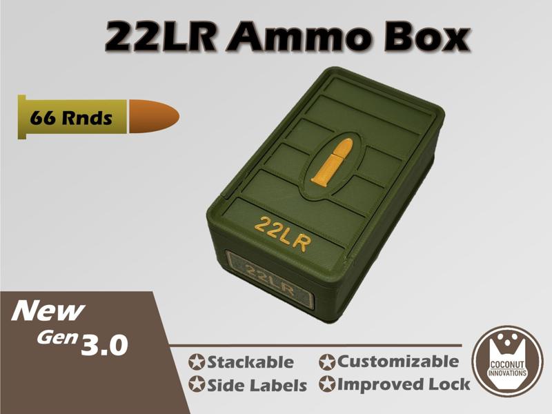 Ammo Storage Box 22LR 66 Rounds