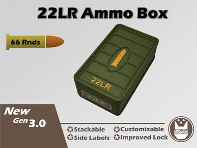 Ammo Storage Box 22LR 66 Rounds