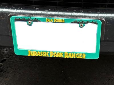 Jurassic Park License Plate