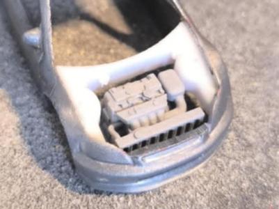 1/64 Hotwheels ek9 engine bay