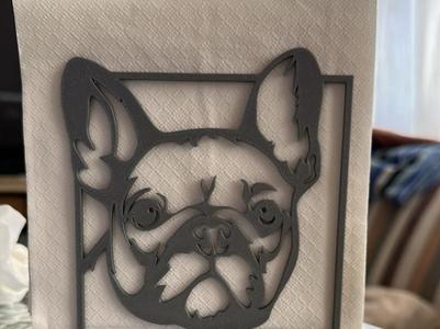 French bulldog napkin holder 