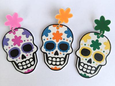 EARRINGS Flor de Muerte