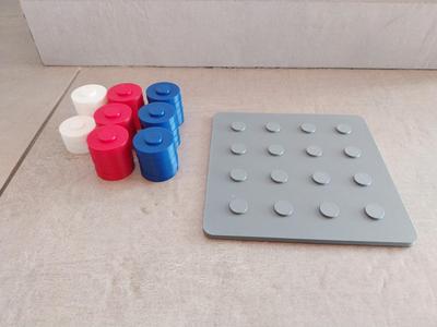 2-in-1 board game (Pylos and Qawale) without AMS