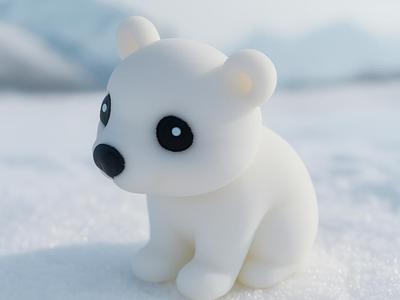 Polar Bear Keychain