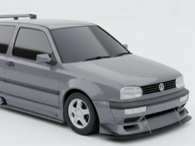 Model car VW Golf 3 tuning