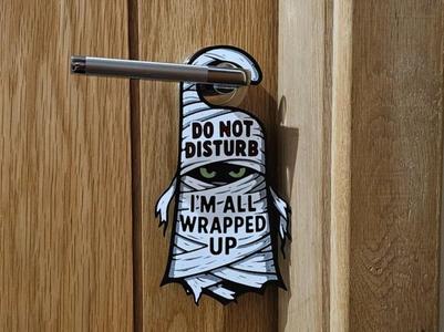 Do not disturb door hook for the Halloween season