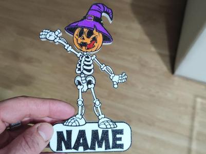 HALLOWEEN SKELETON-YOUR NAME