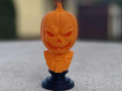 Halloween pumpkin bust