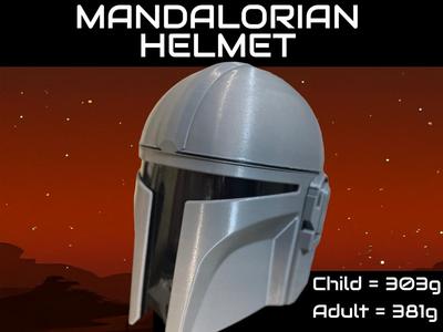 Mandalorian Helmet 303g-Min Support-Parts&Assemble
