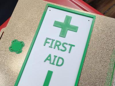 First Aid Sign, Two Color