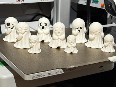 Halloween Ghost Trio (2) Single Multi Colour, Mini