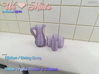 Dollhouse - Crystal Water Pitcher 1:18 1:12 1:6