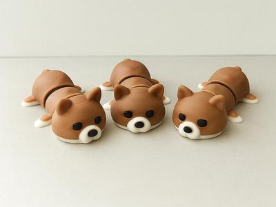 Cute Articulated Pomeranian Dog Mini