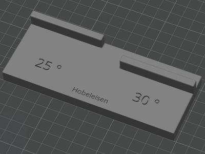 Spacer Block for Chisels and Plane Irons Dictum Guide