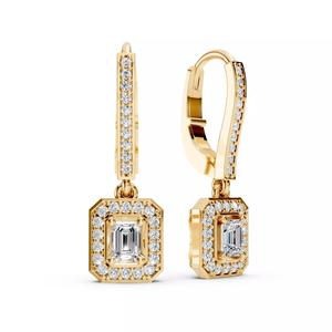 Emerald Diamond Earrings