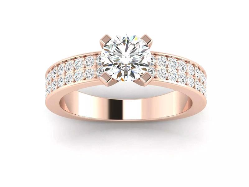 Solitaire Wedding Engagement Ring