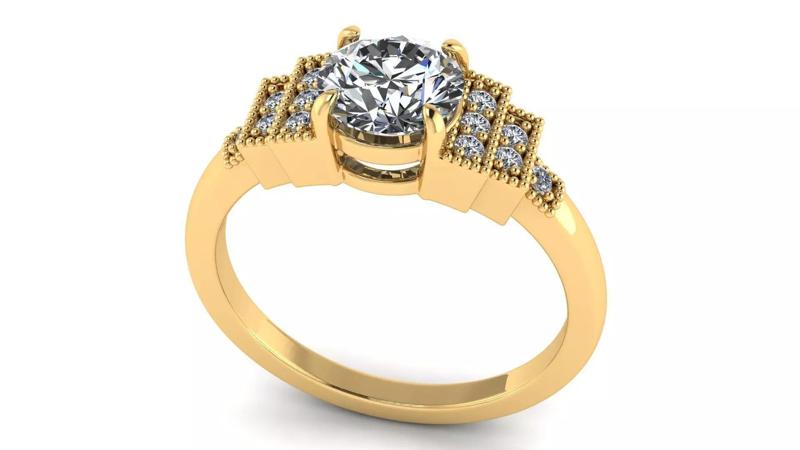 AG 1100 TAMPA  SOLITAIRE RING