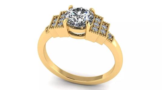 AG 1100 TAMPA  SOLITAIRE RING