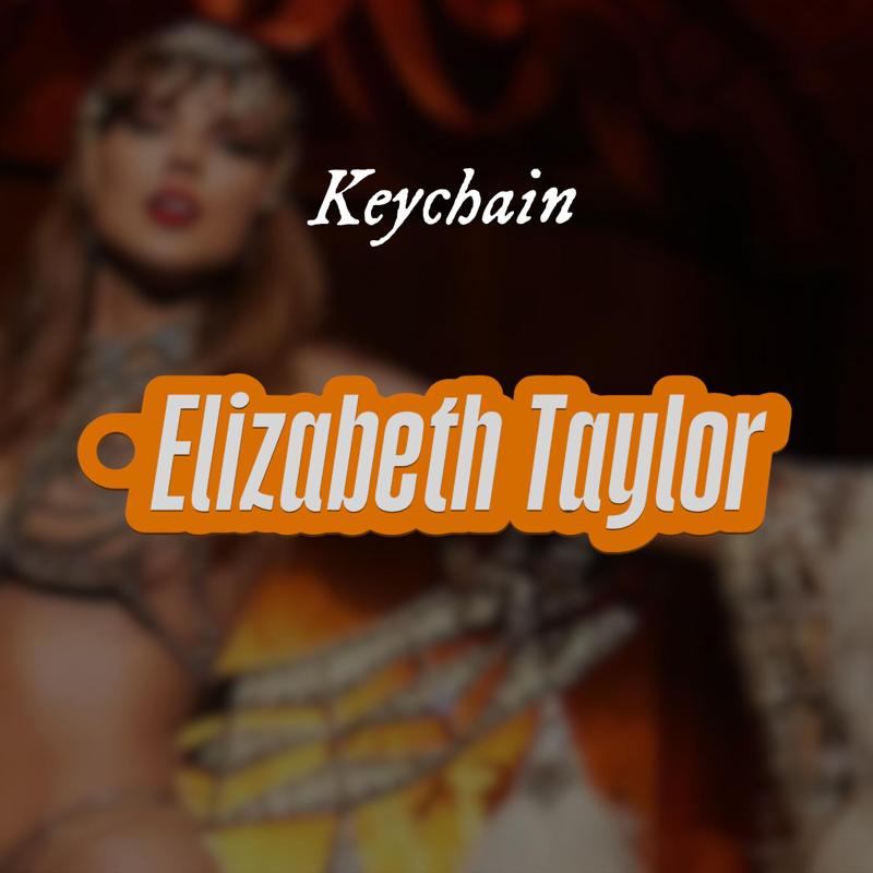 Elizabeth Taylor Keychain - Taylor Swift - The life of a showgirl