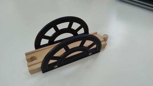 Little Dutch wooden train bridge