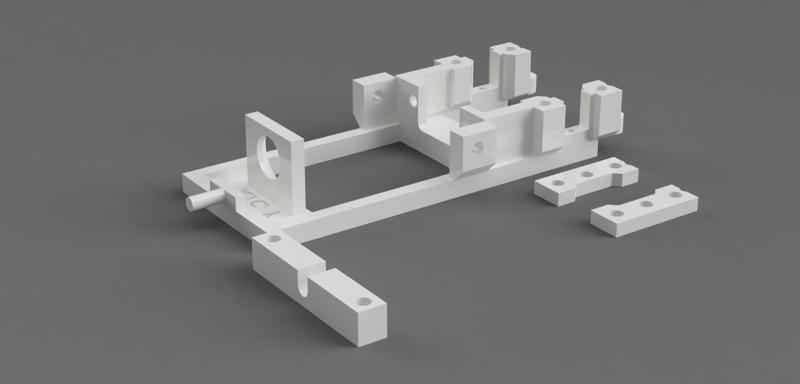 Short box cradle in tilting slot line