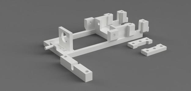 Short box cradle in tilting slot line