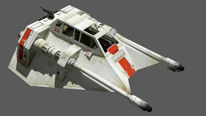 Snowspeeder High Poly