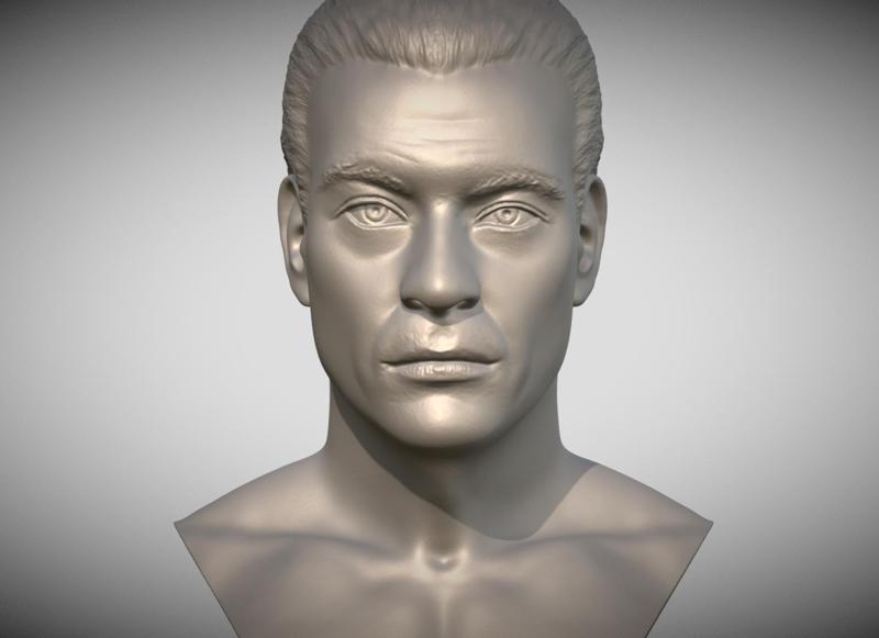 Jean Claude Van Damme from Kickboxer for 3D printing
