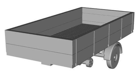 mh3 trailer 15ft-6ft open 1/76 scale