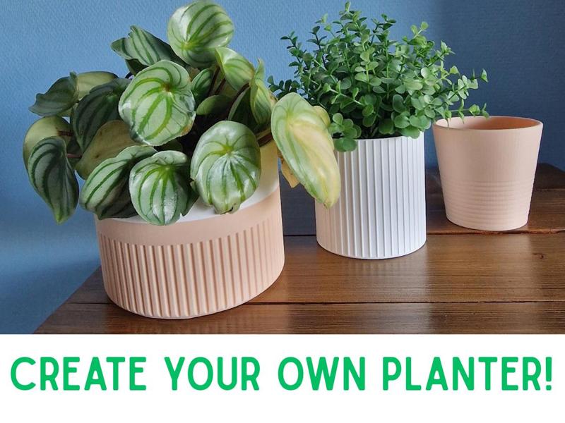 Parametric planter with patterns