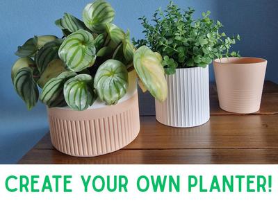 Parametric planter with patterns