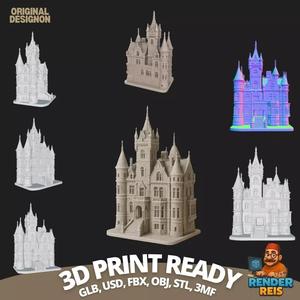 Reflection of Elegance Grandeur  Majestic Mansion Digital Model