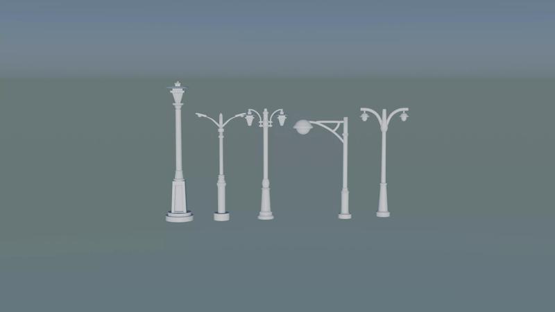 Historic Oakland Iron Street Light pole